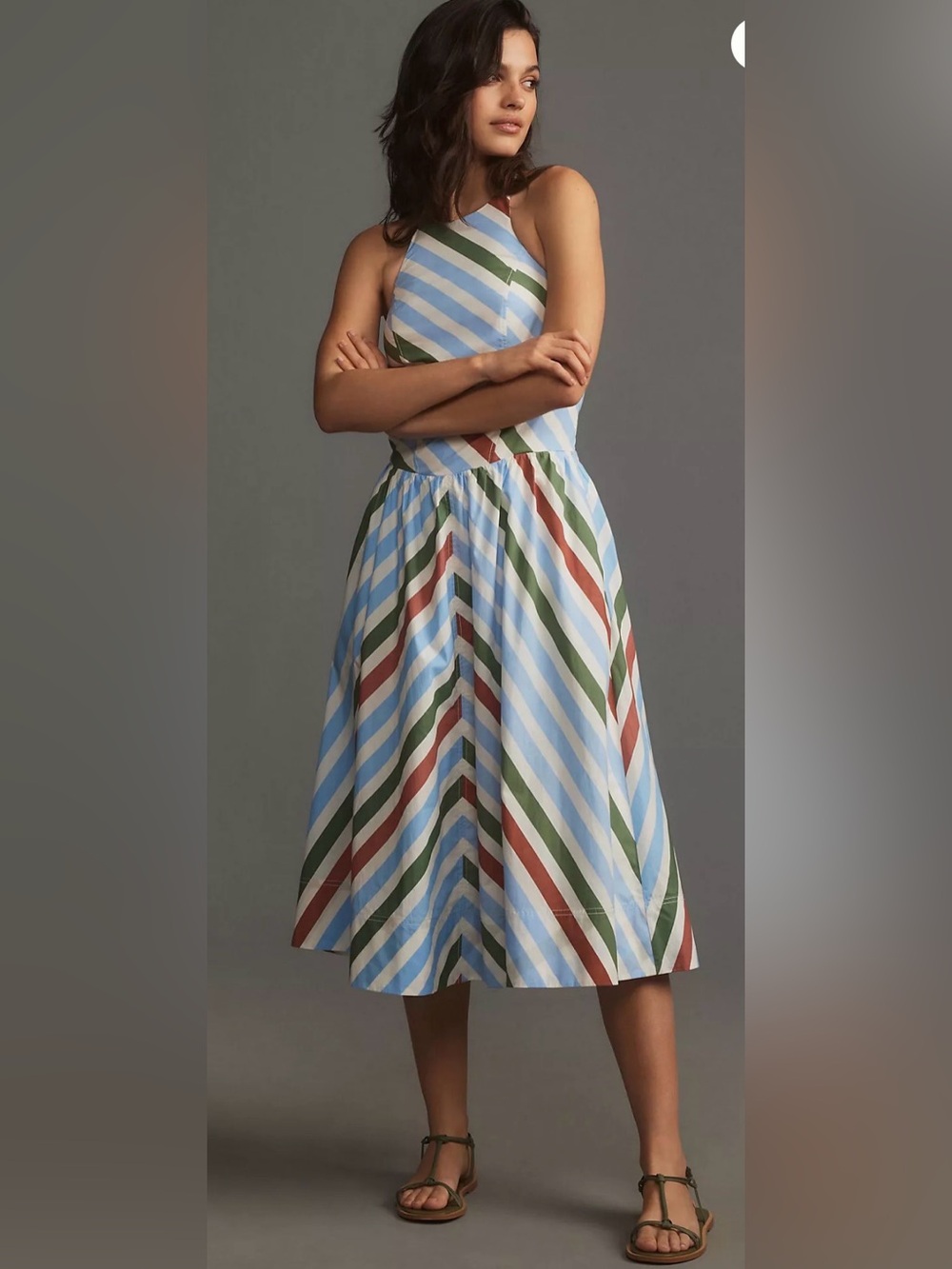 Maeve by Anthropologie Halter Midi Sundress